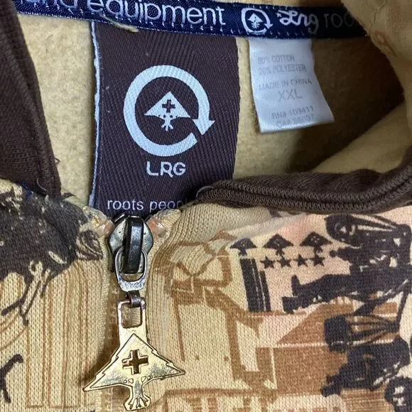 LRG Lifted Research Group Men’s Full Zip Hoodie Size XXL - Picture 4 of 8